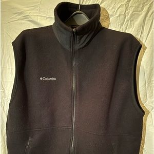 Columbia Black fleece vest Men’s XL